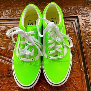 Vans Neon Green Old Skool size 6.5